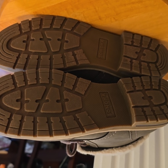 SONOMA BRAND WOMEN'S BROWN WINTER LACE UP ANKLE BOOTS SIZE 7 - Picture 8 of 11